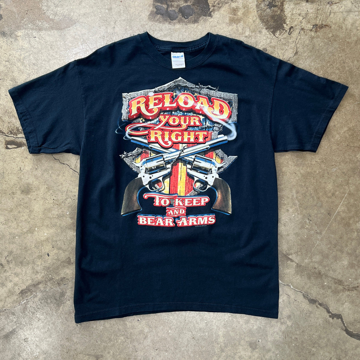 Reload Right to Bear Arms Gun America Tee