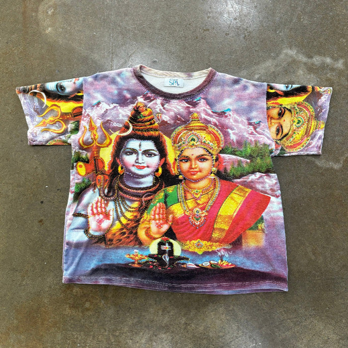 AOP Shiva Hindu God and Family Tee Medium