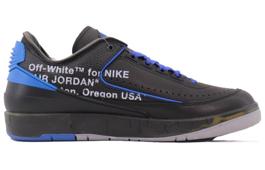 Off White x Air Jordan 2 Black Varsity Royal