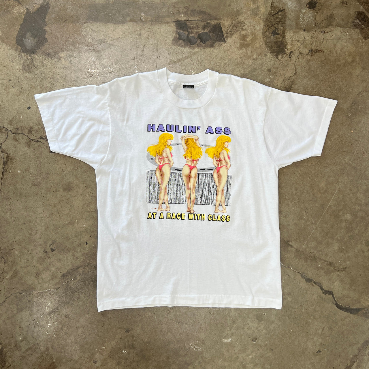 Haulin Ass Race with Class Bikini Single Stitch Tee