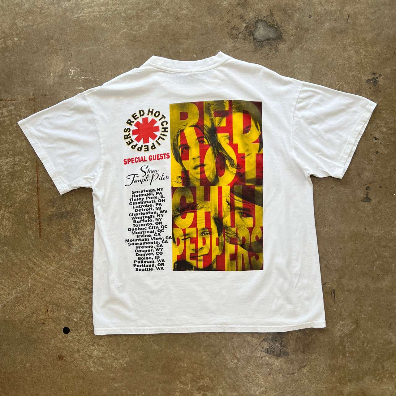 1999 Red Hot Chili Peppers Stone Temple Pilots Tour Tee