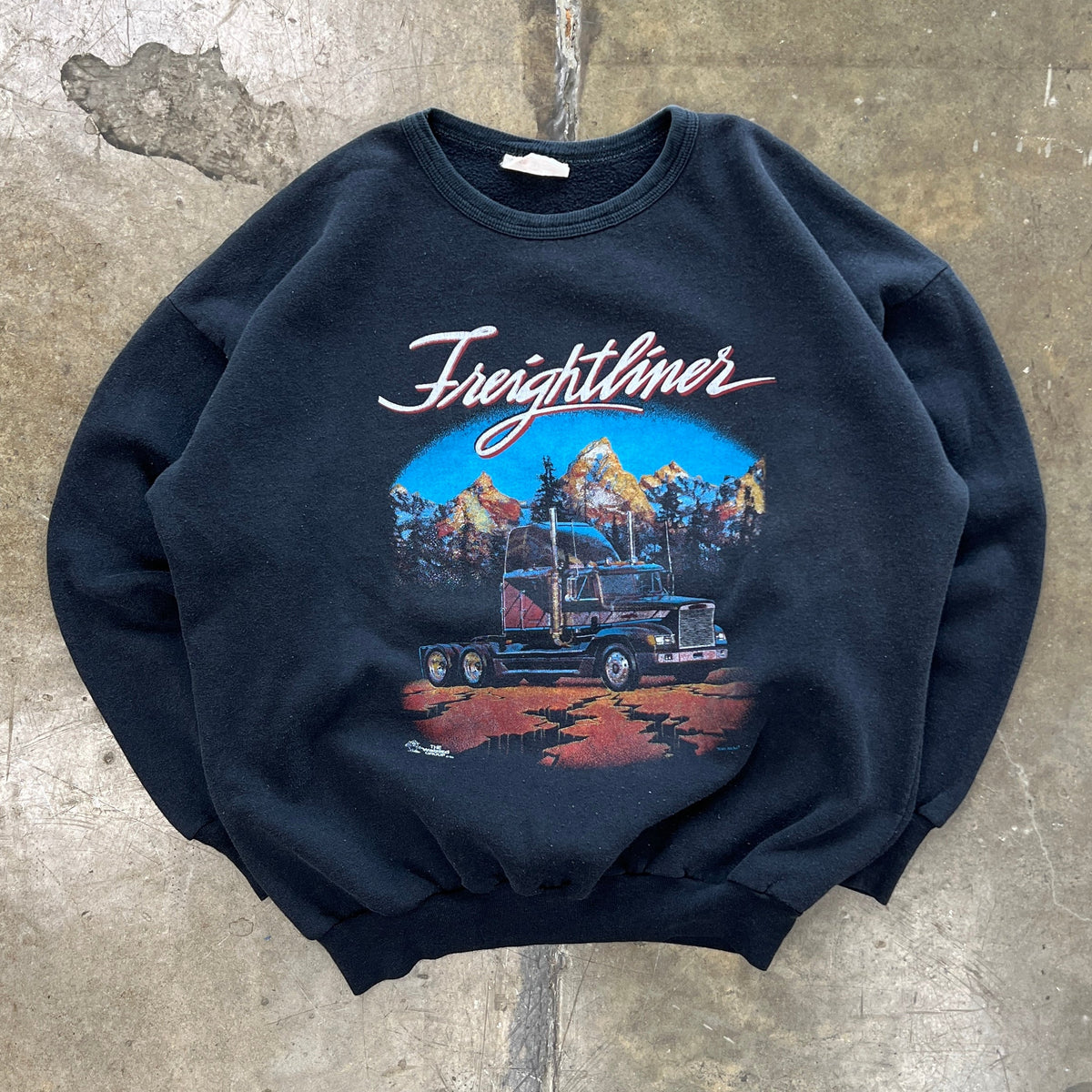 1989 Freightliner Semi Truck Trucker Crewneck