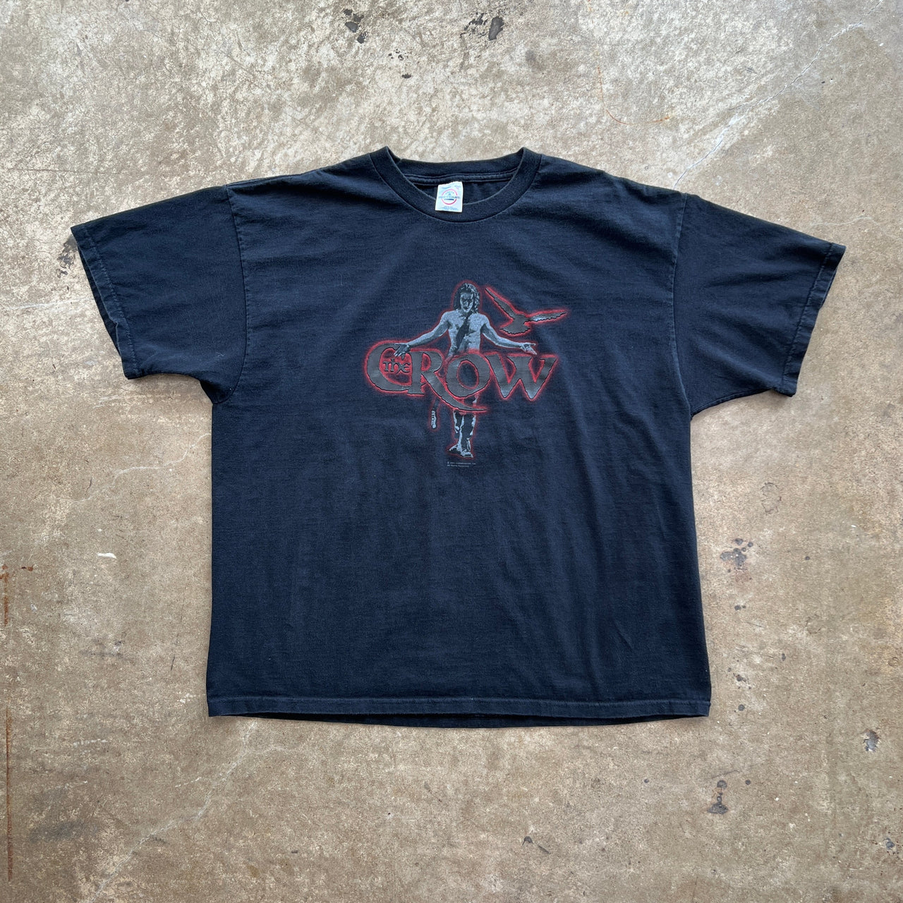 2001 Y2K The Crow Movie Promo Textured Tee
