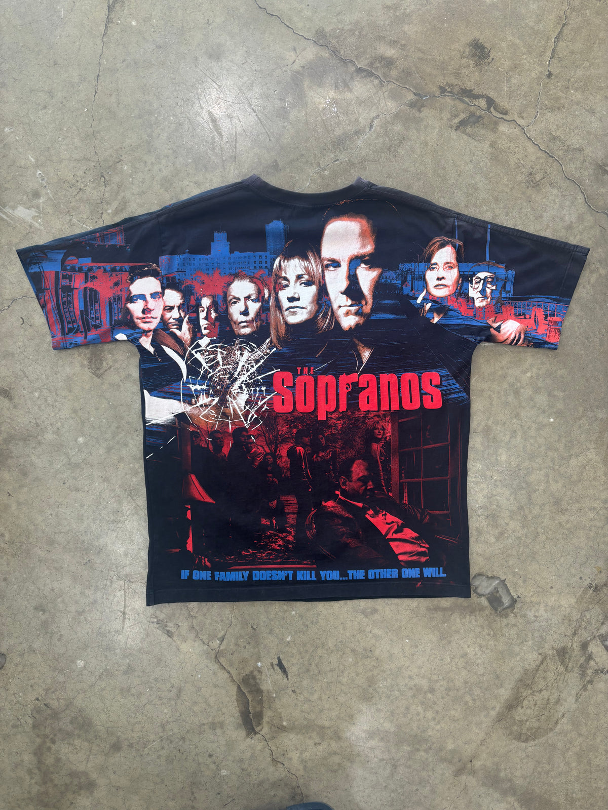 The Sopranos Cast AOP Bootleg Tee