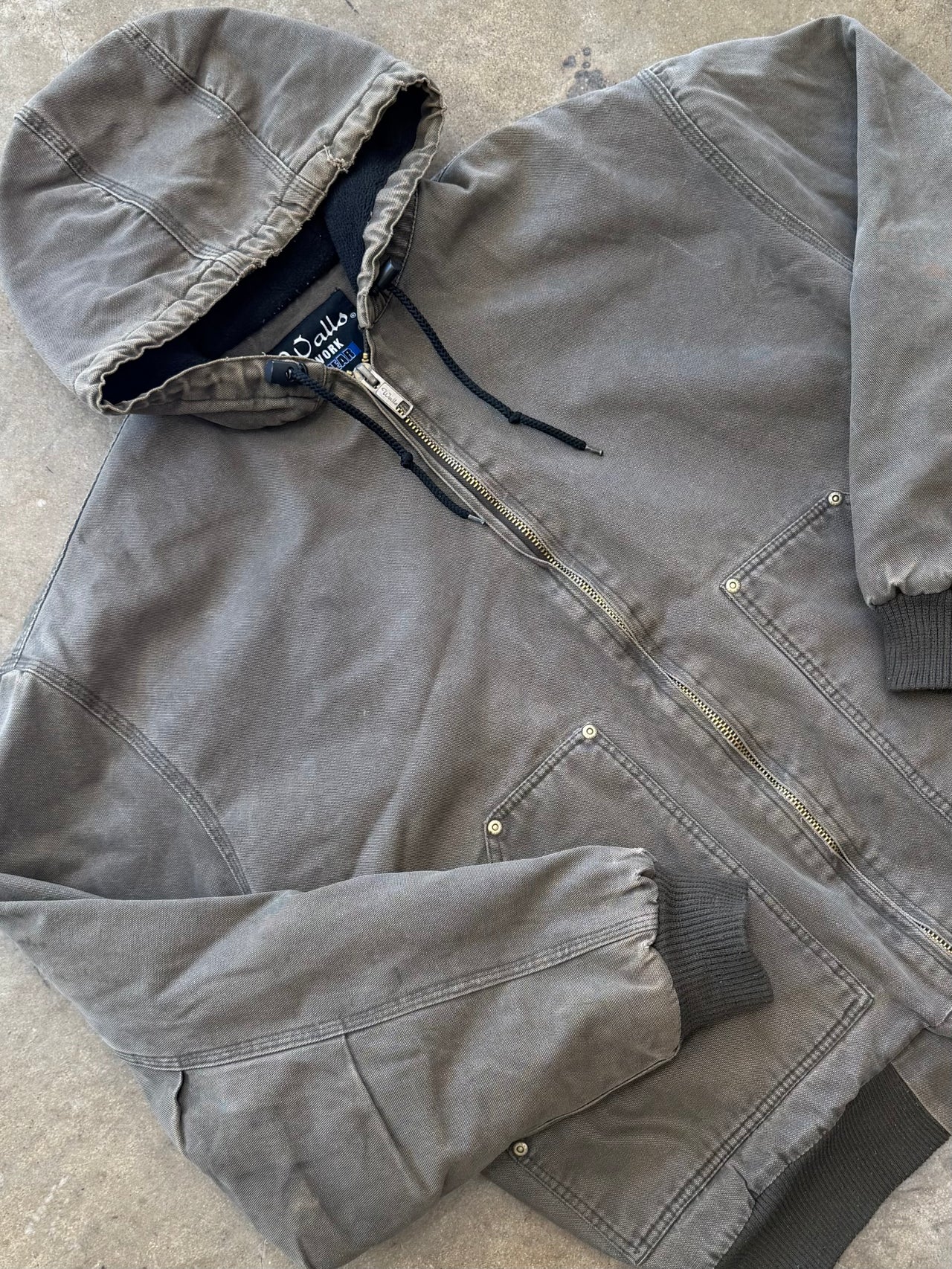 Walls Work Wear Canvas Hooded Work Jacket