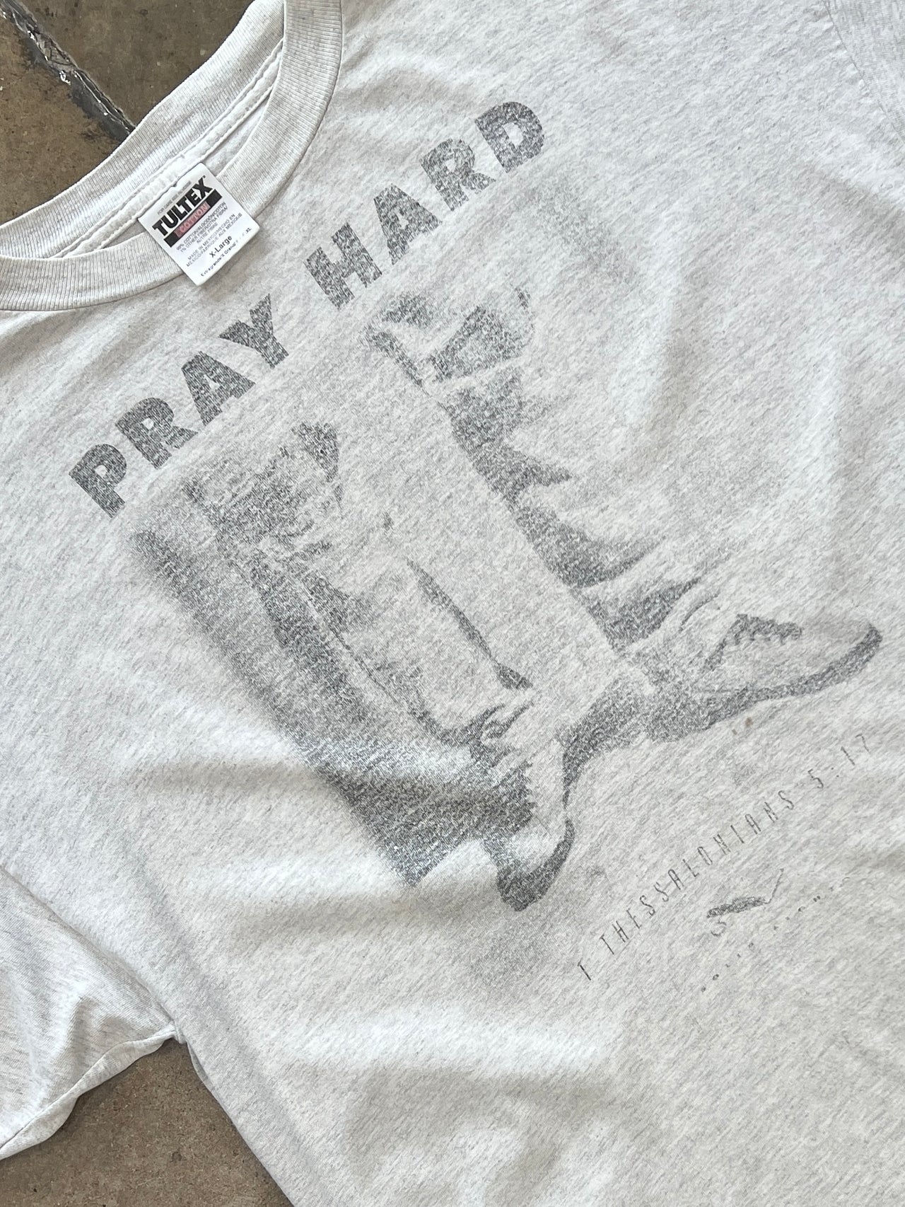 Pray Hard First Epistle Thessalonians Religious Jesus Tee