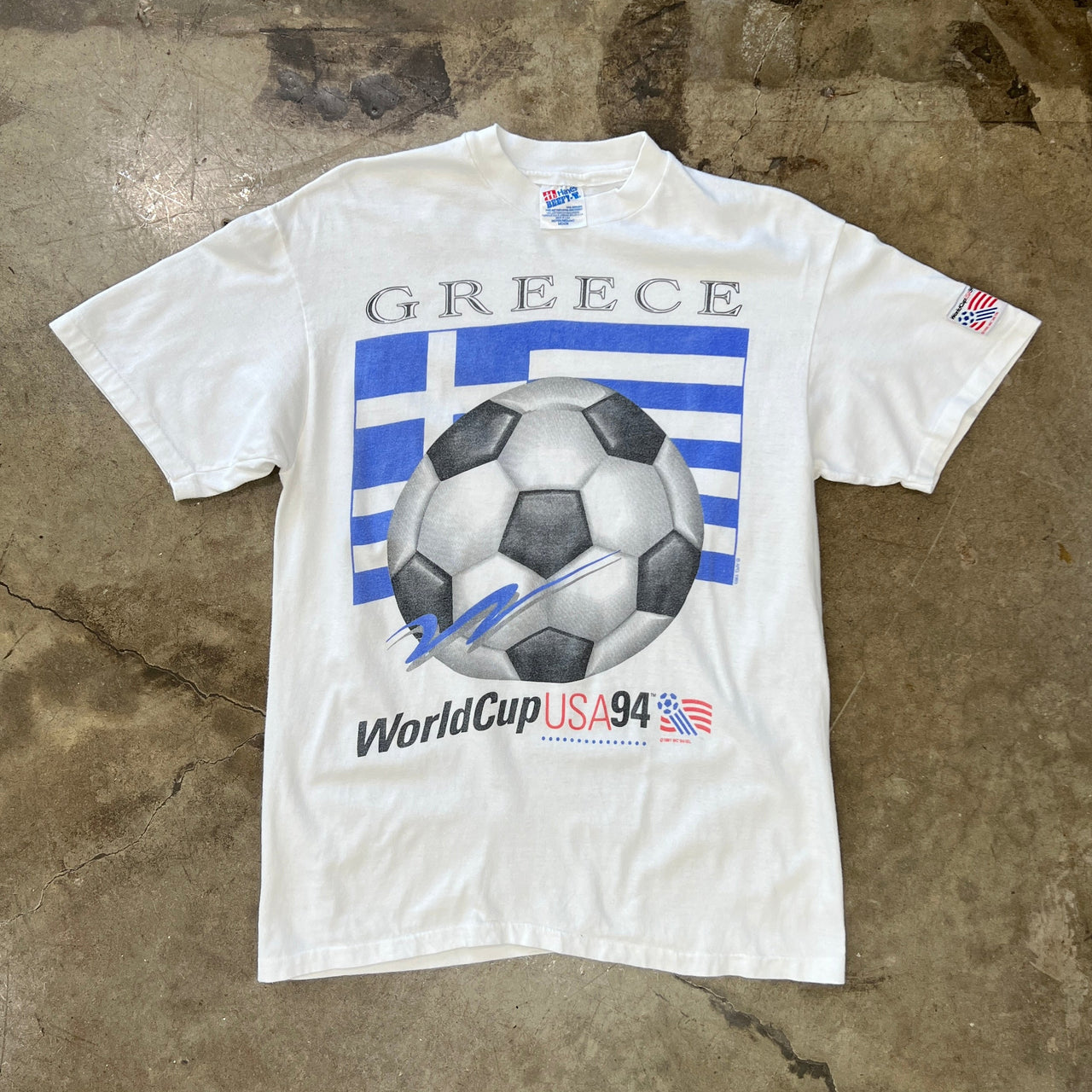 1994 World Cup USA Greece Flag Soccer Tee