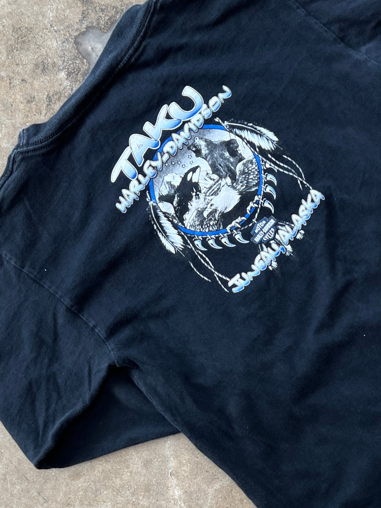 Harley Davidson Juneau Killer Whale Alaska Long Sleeve