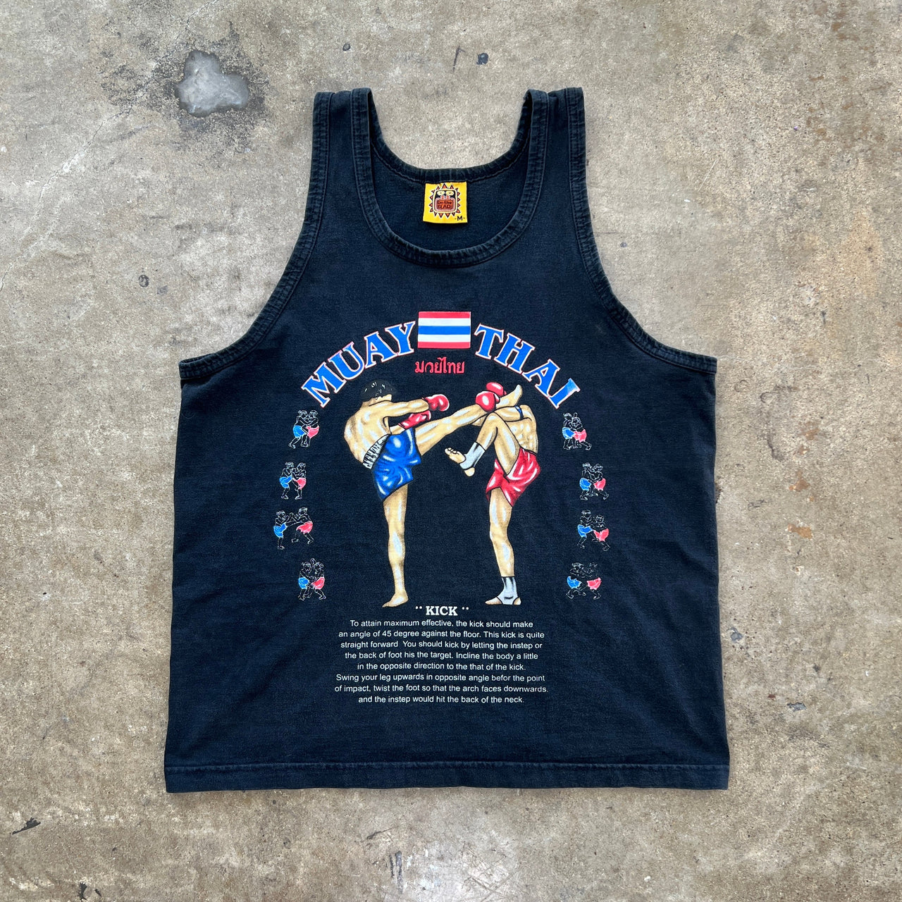 On The Beach Muay Thai Fighting Muscle Tee
