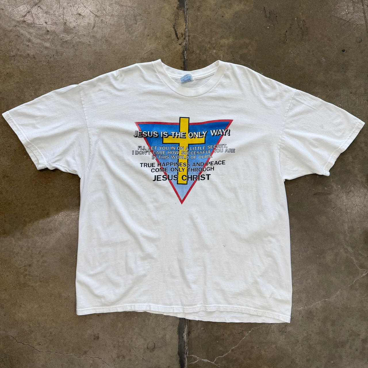 Jesus Is the Only Way Religious Warning Cross Tee