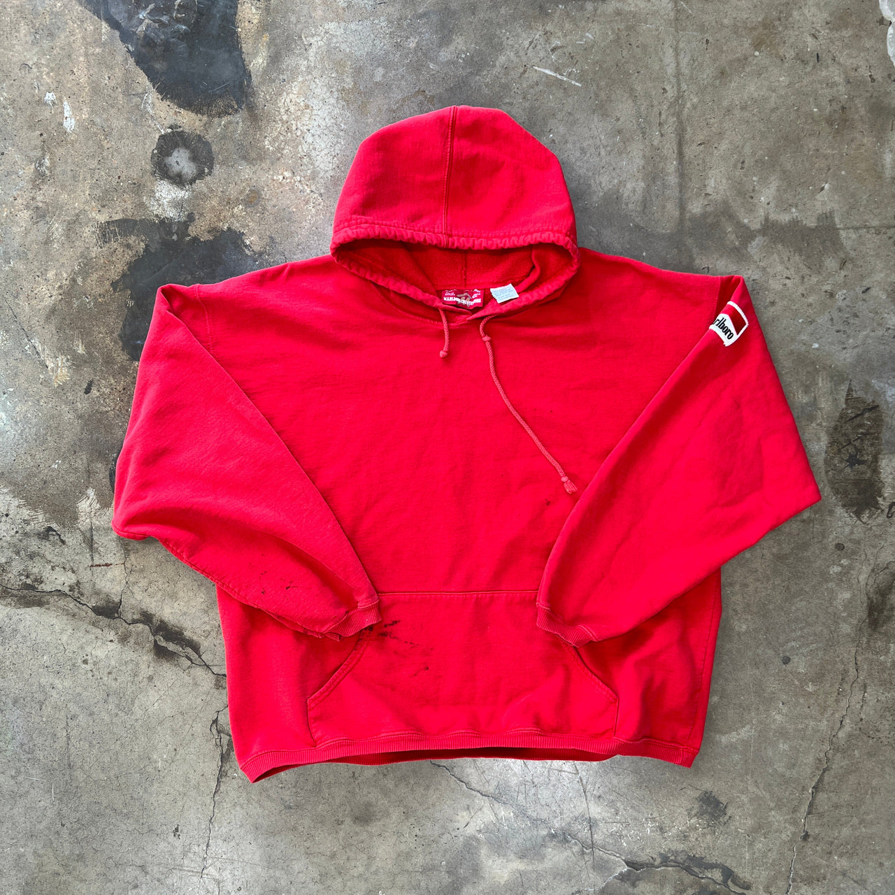 90s Marlboro Drawstring Hoodie