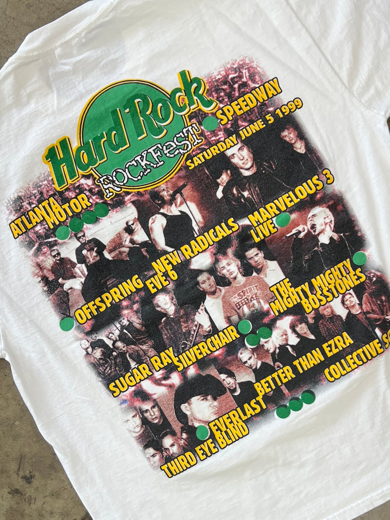 1999 Hard Rock Rockfest Atlanta Motor Speedway Offspring Silverchair Tee