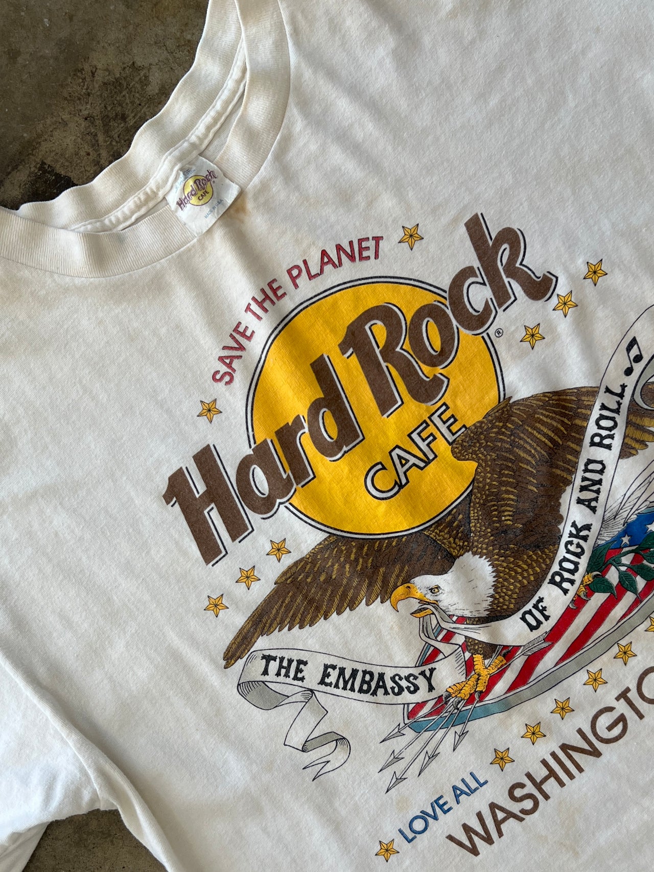 Hard Rock Washington DC Eagle Single Stitch Tee