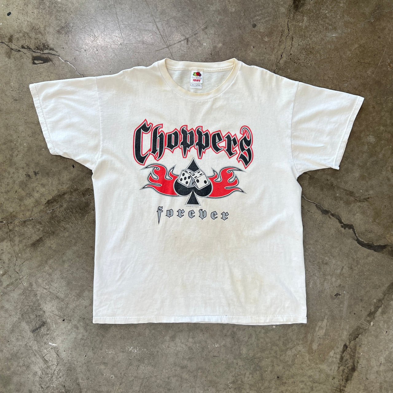 Choppers Forever Ace Dice Flame Tee