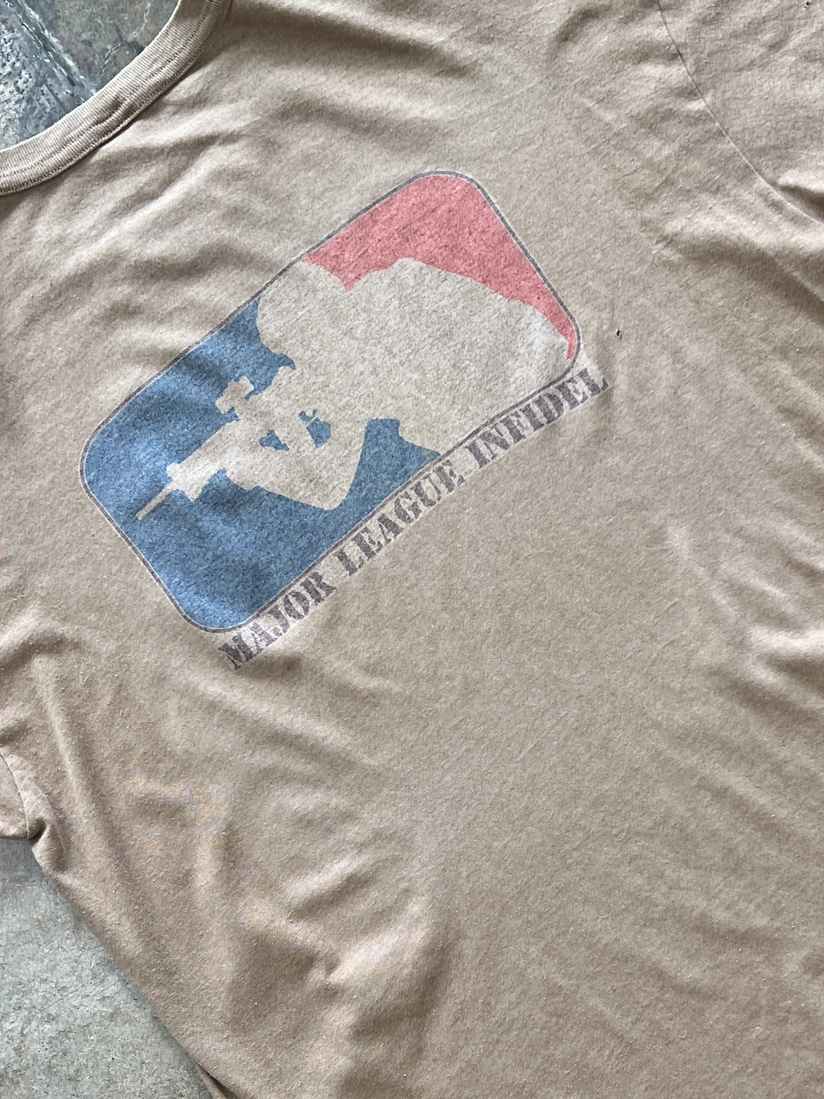 2000s Major League Infidel MLB MLG Parody Gun Tee