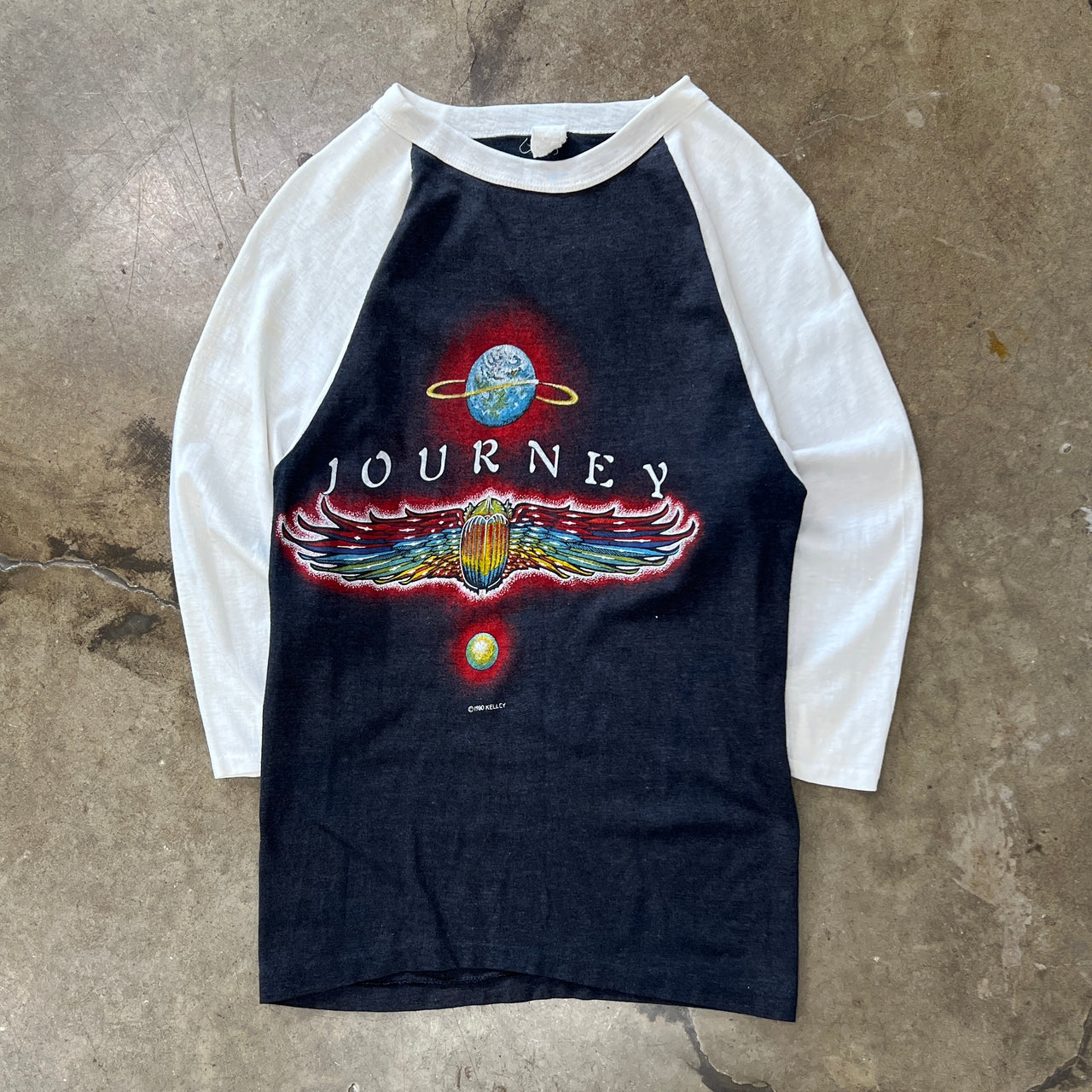 1980 Journey Departure Alton Kelly Raglan Band Tee