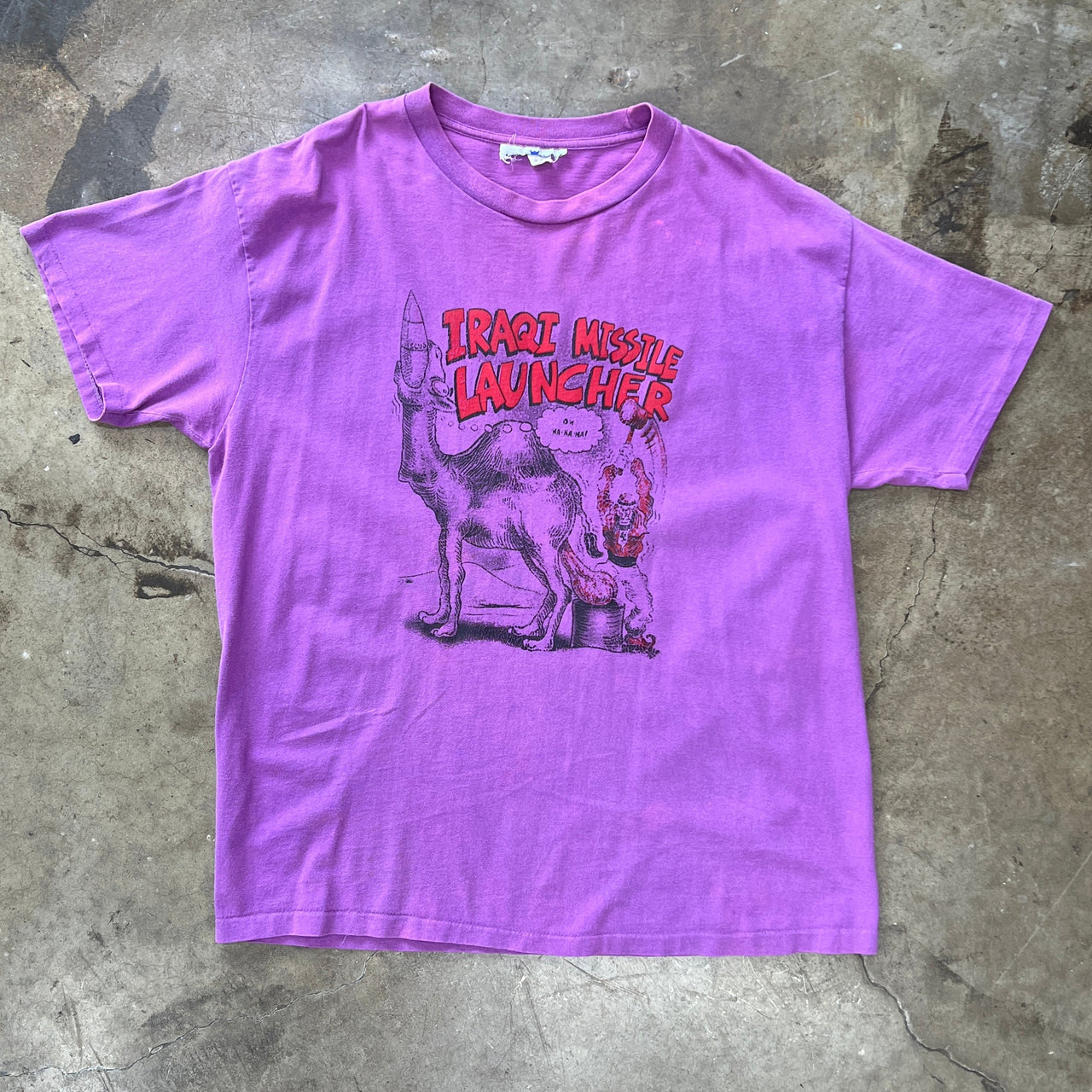 90s Iraqi Missile Launcher War Historical Art Comic Tee