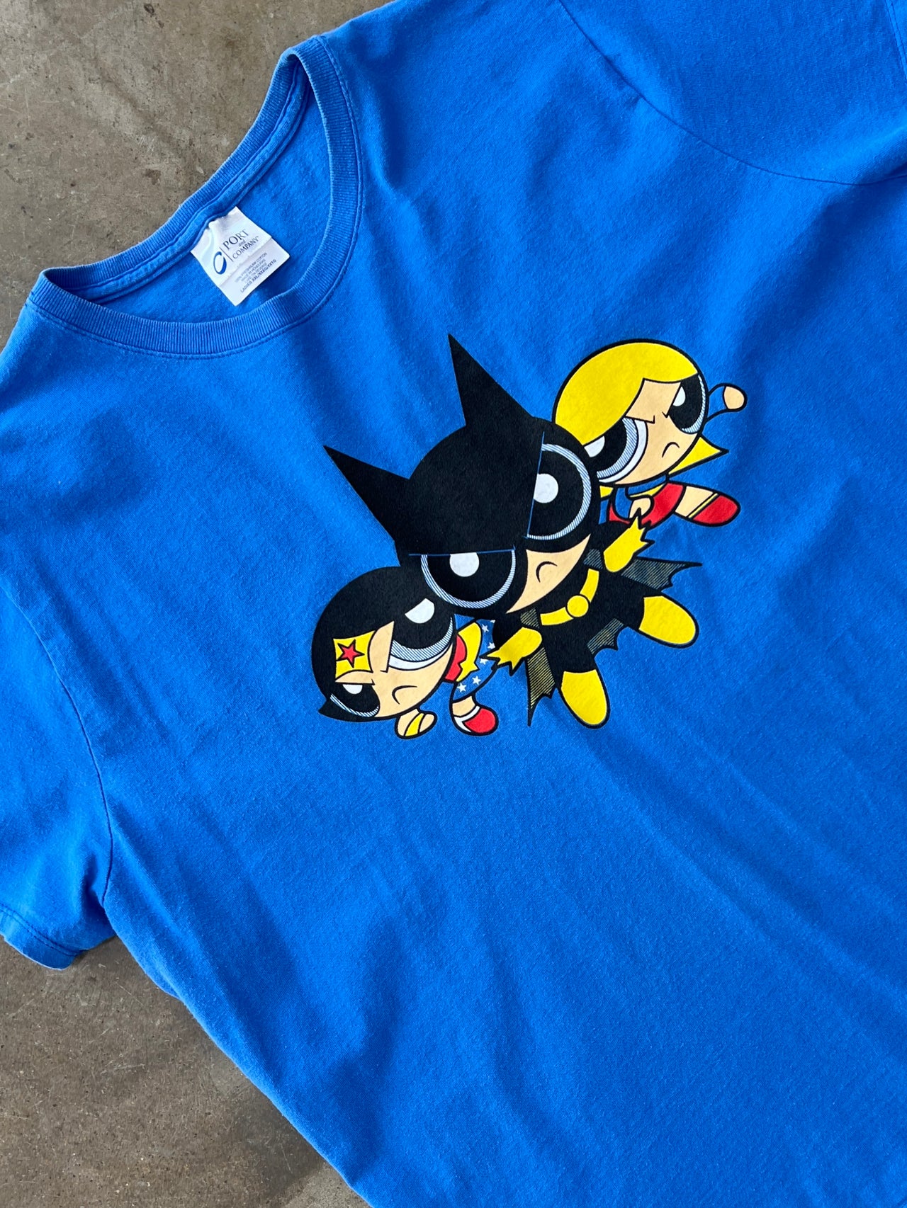 The Powerpuff Girls DC Comics Wonderwoman Batgirl Supergirl W Tee