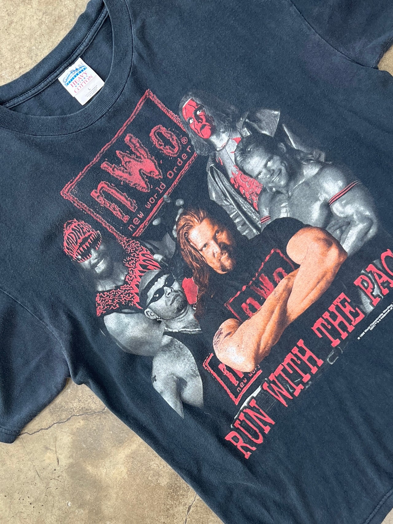 1998 NWO WWF Wolfpack Sting Kevin Nash Wrestling Tee