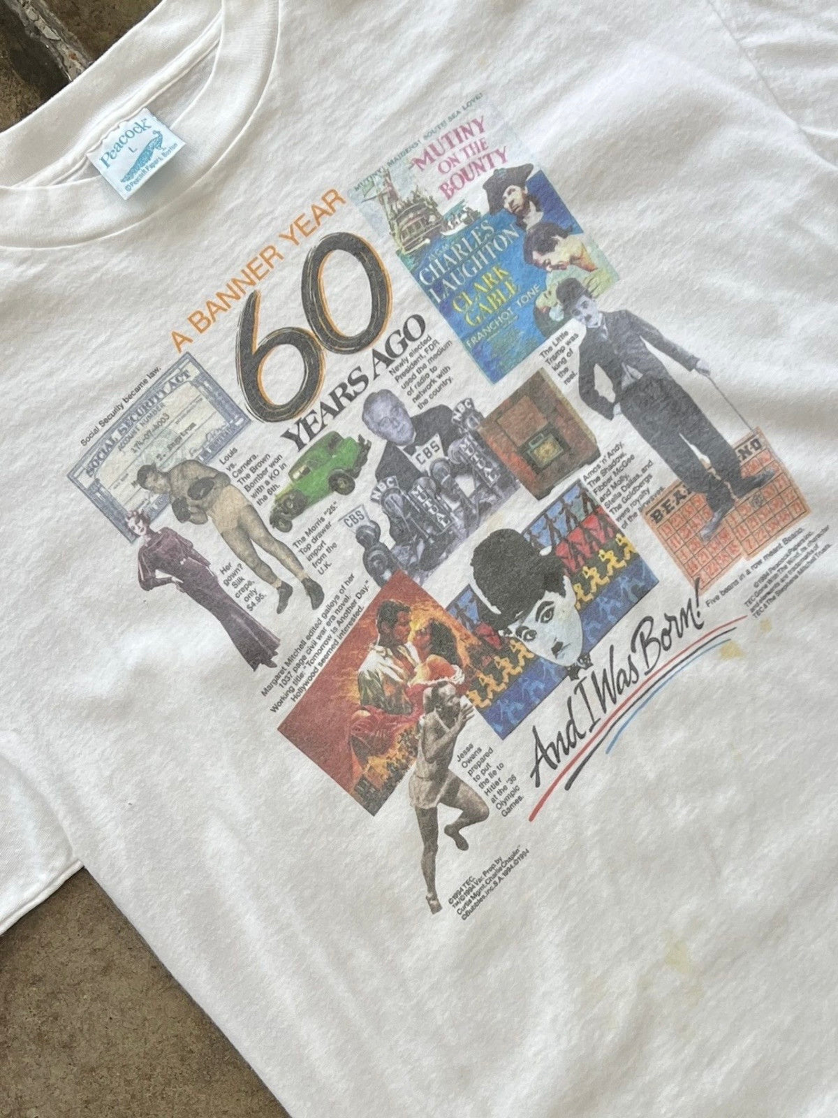 1994 Historical Moments 60 Years History Tee