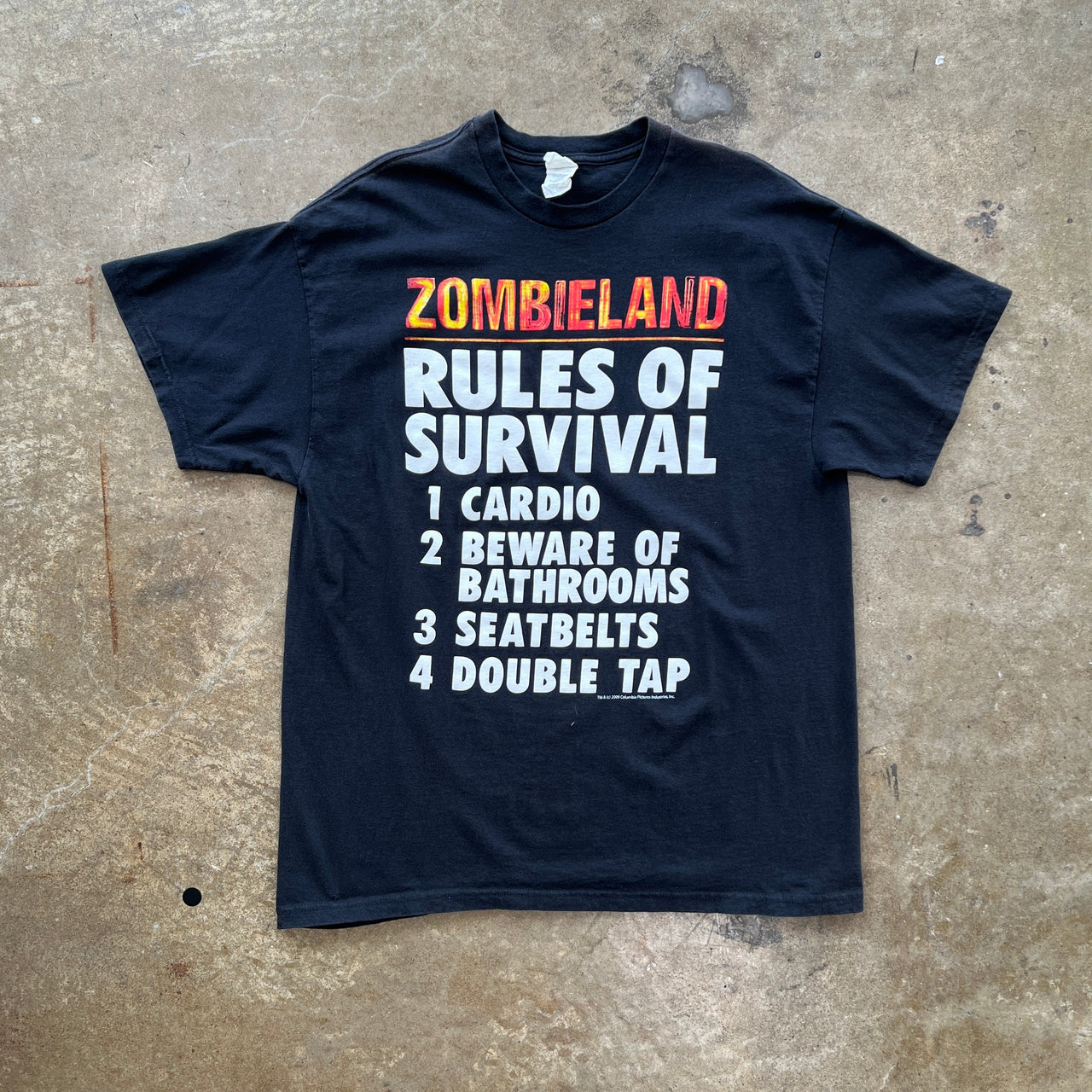 Y2K 2009 Zombie Land Rules Movie Promo Tee