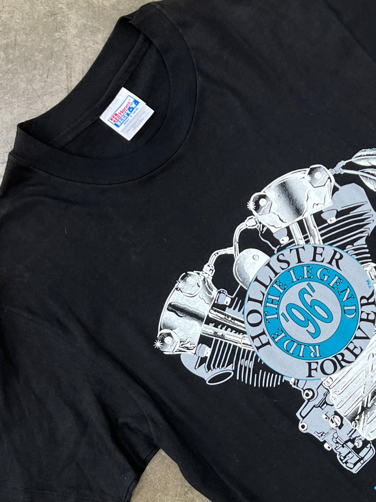 1996 Hollister Panhead Motorcycle Single Stitch Tee