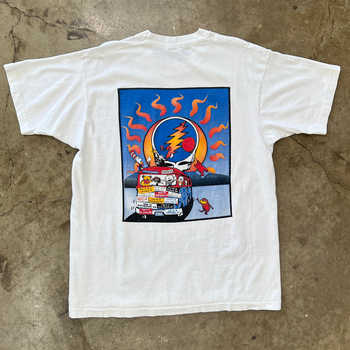 1995 Liquid Blue Grateful Dead Summer Tour Tee Single Stitch