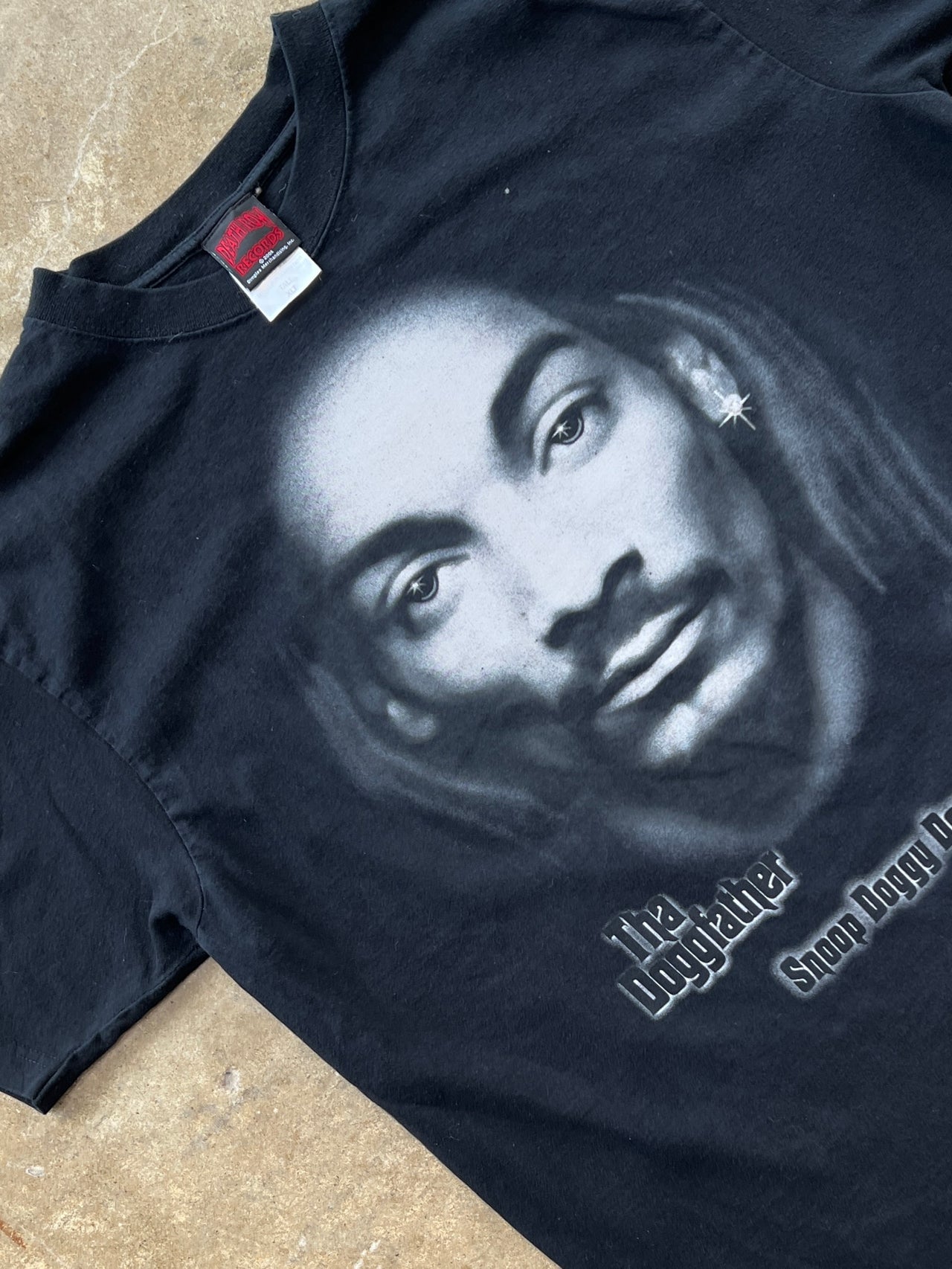 Y2K Snoop Dogg Death Row The Doggfather Rap Tee