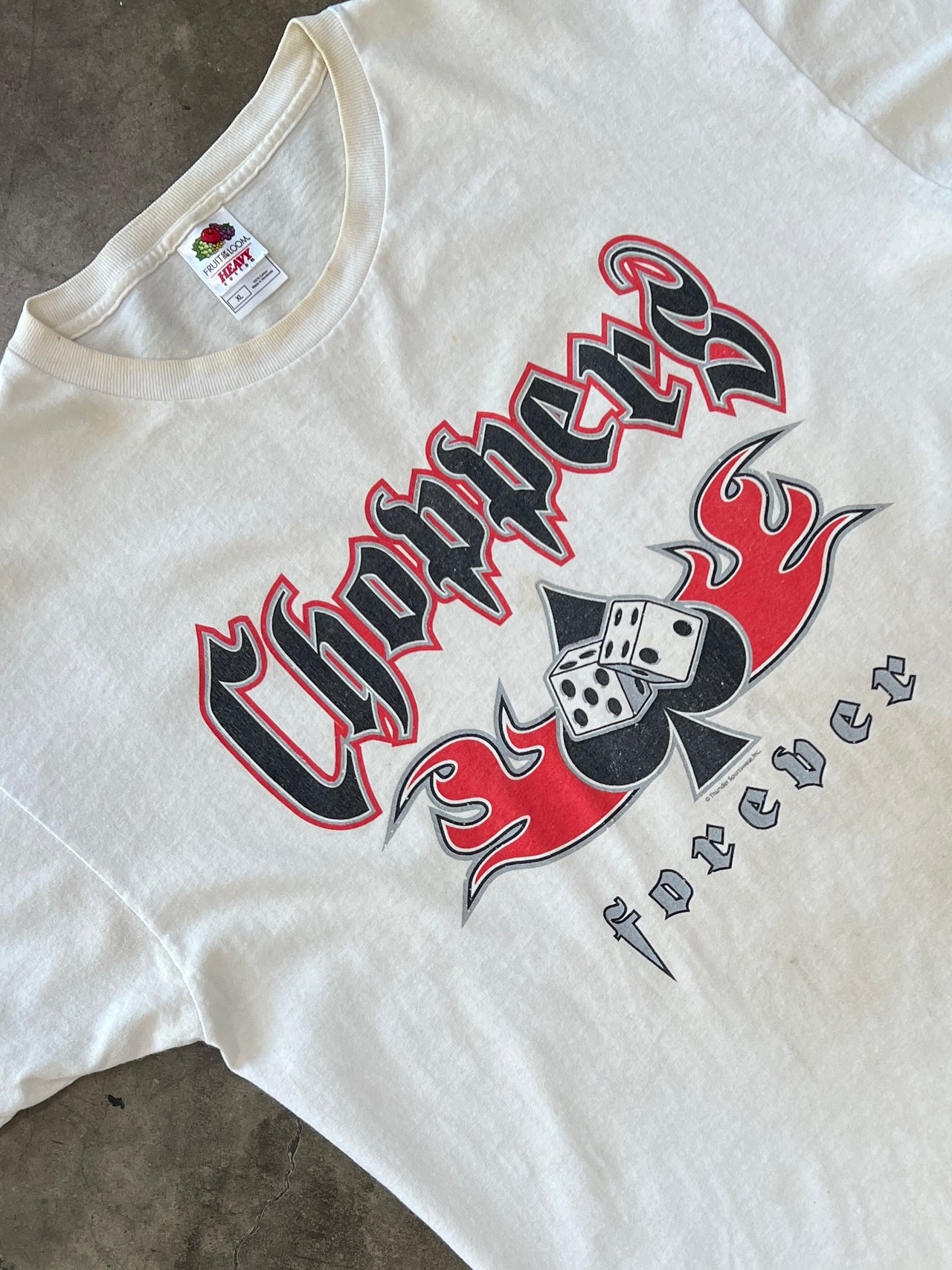 Choppers Forever Ace Dice Flame Tee