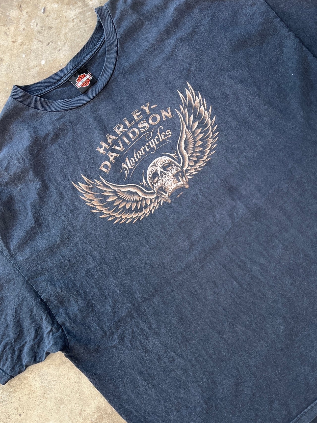 Harley Davidson Nevada Motorcycle Skull Tee