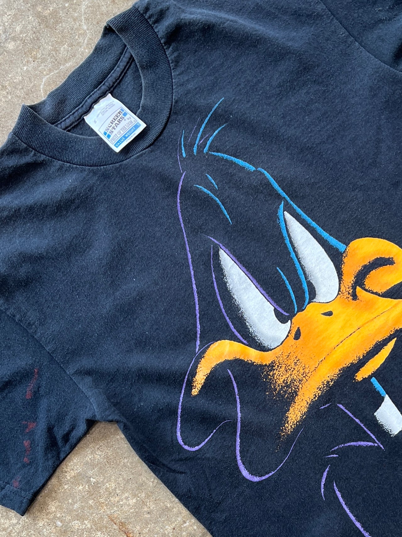 1998 Looney Tunes Daffy Duck BLACKOUT Tee