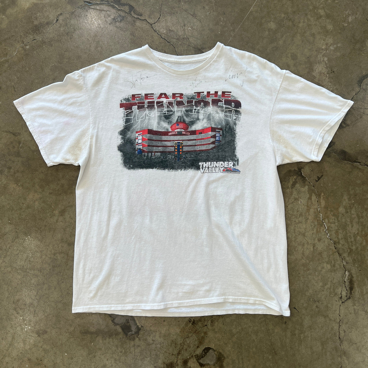 Fear the Thunder Bristol Dragway Signatures Tee