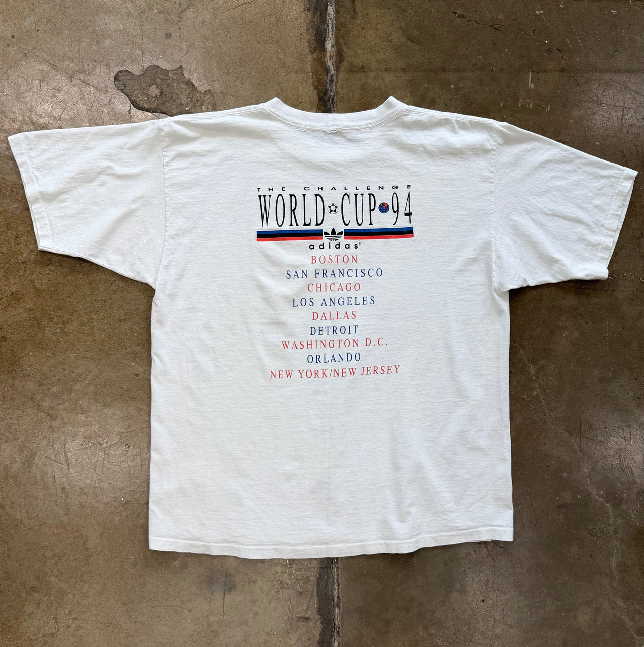 Adidas 1994 World Cup USA The Challenge Soccer Tee