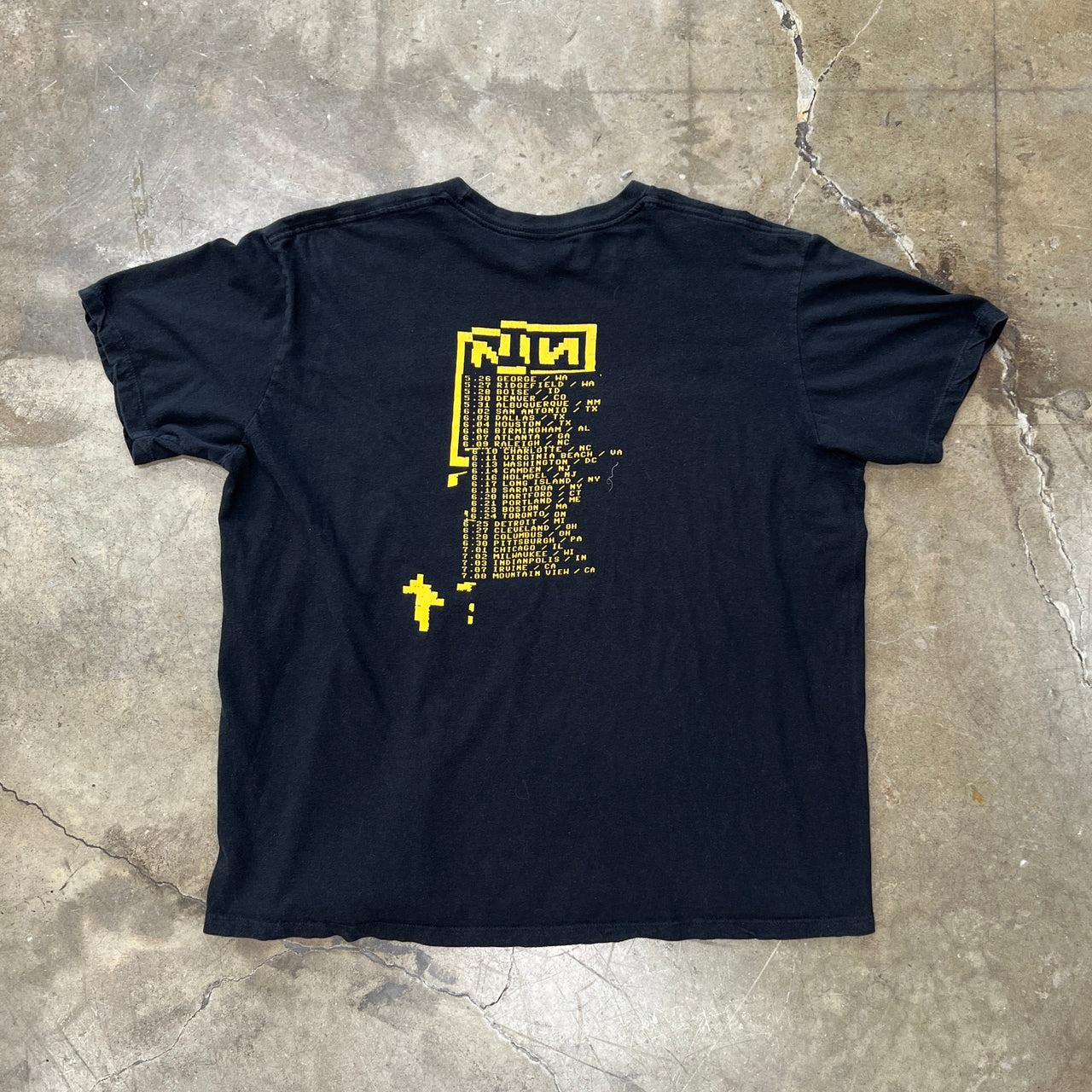 Nine Inch Nails NIN Band Tour Tee