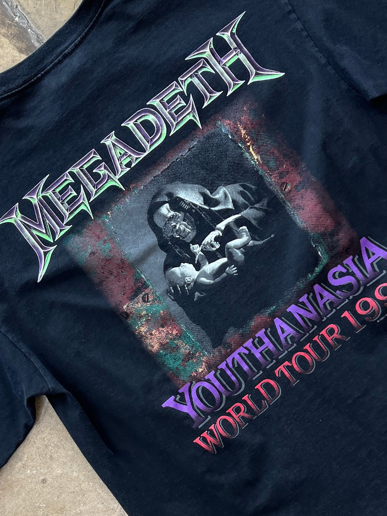 1995 Megadeth Youthanasia World Tour Tee