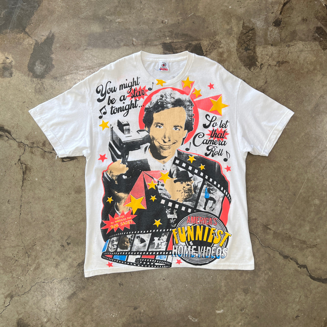 AOP Americas Funniest Videos Bob Saget Tee