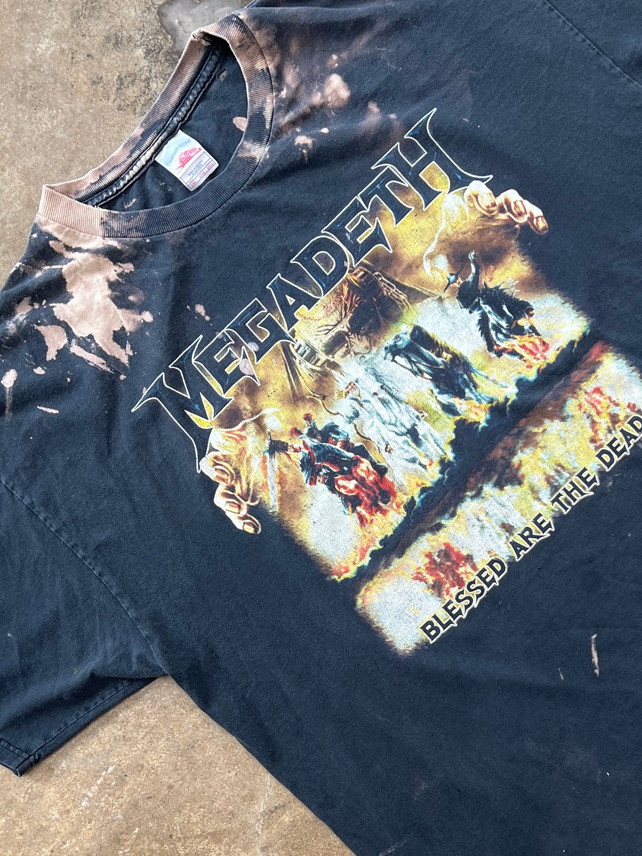 2007 Megadeath Blessed Are The Dead Tour Tennessee River Tag Tee