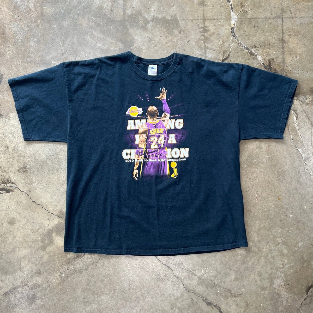 LA Lakers Kobe 2010 Back to Back Champions Tee