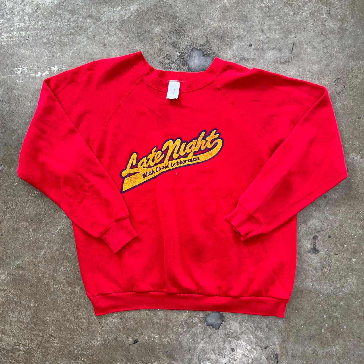 80s Late Night with David Letterman Crewneck