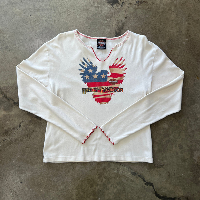 Harley Davidson Eagle American Flag LS