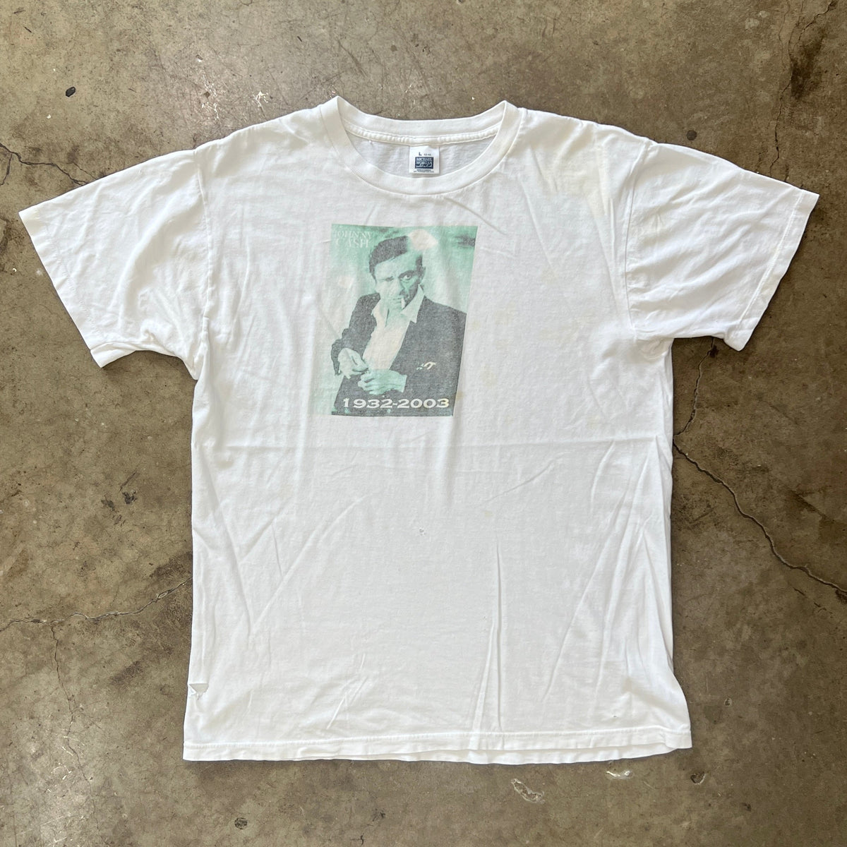 Johnny Cash 2003 Memorial Single Stitch Tee