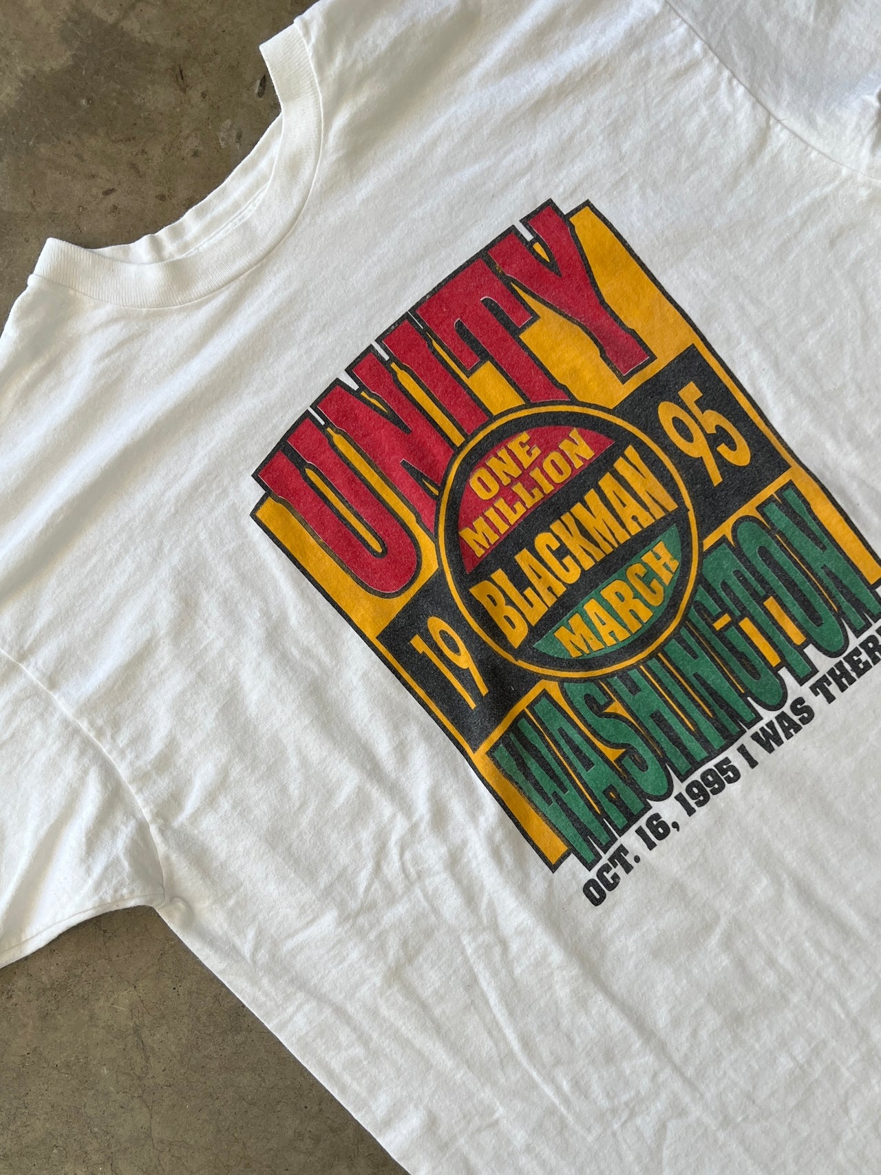 1995 Unity Blackman March Unity I was There Tee Single Stitch