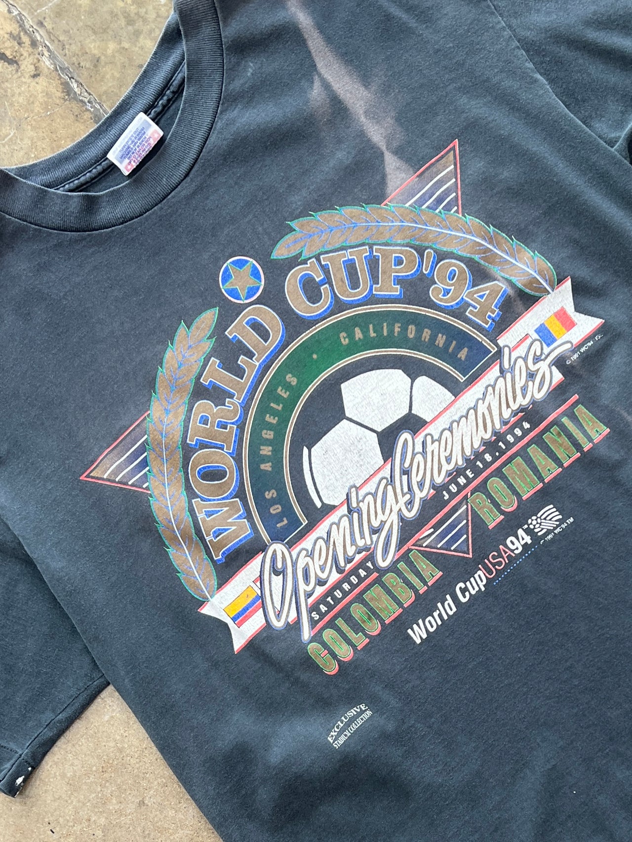 1994 World Cup Columbia Romania Soccer USA Tee