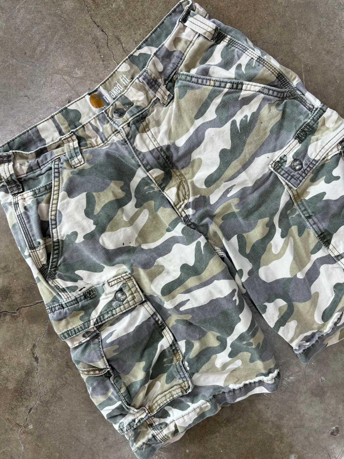 Carhartt Relaxed Fit Camo Cargo Shorts 30