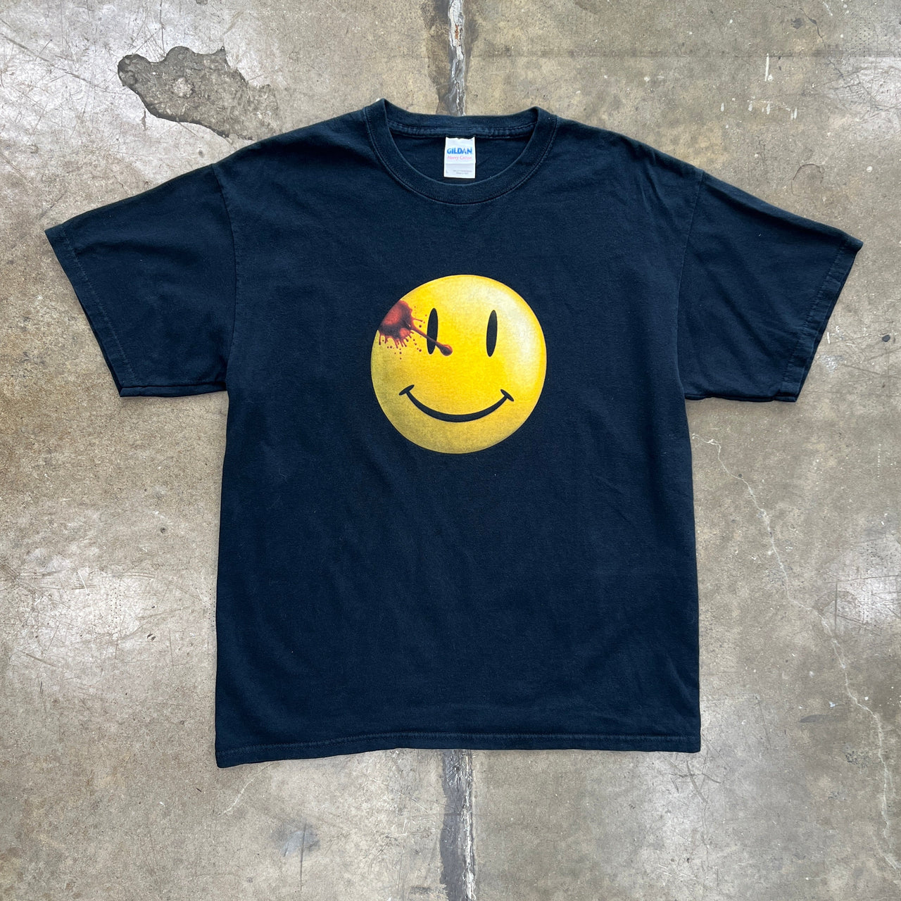 2000s DC Comics The Watchmen Smiley Logo Promo Tee