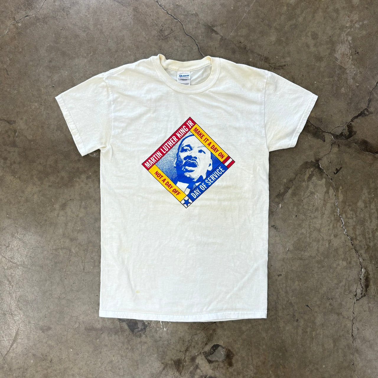 MLK make it a Day on Not a Day off Tee Small