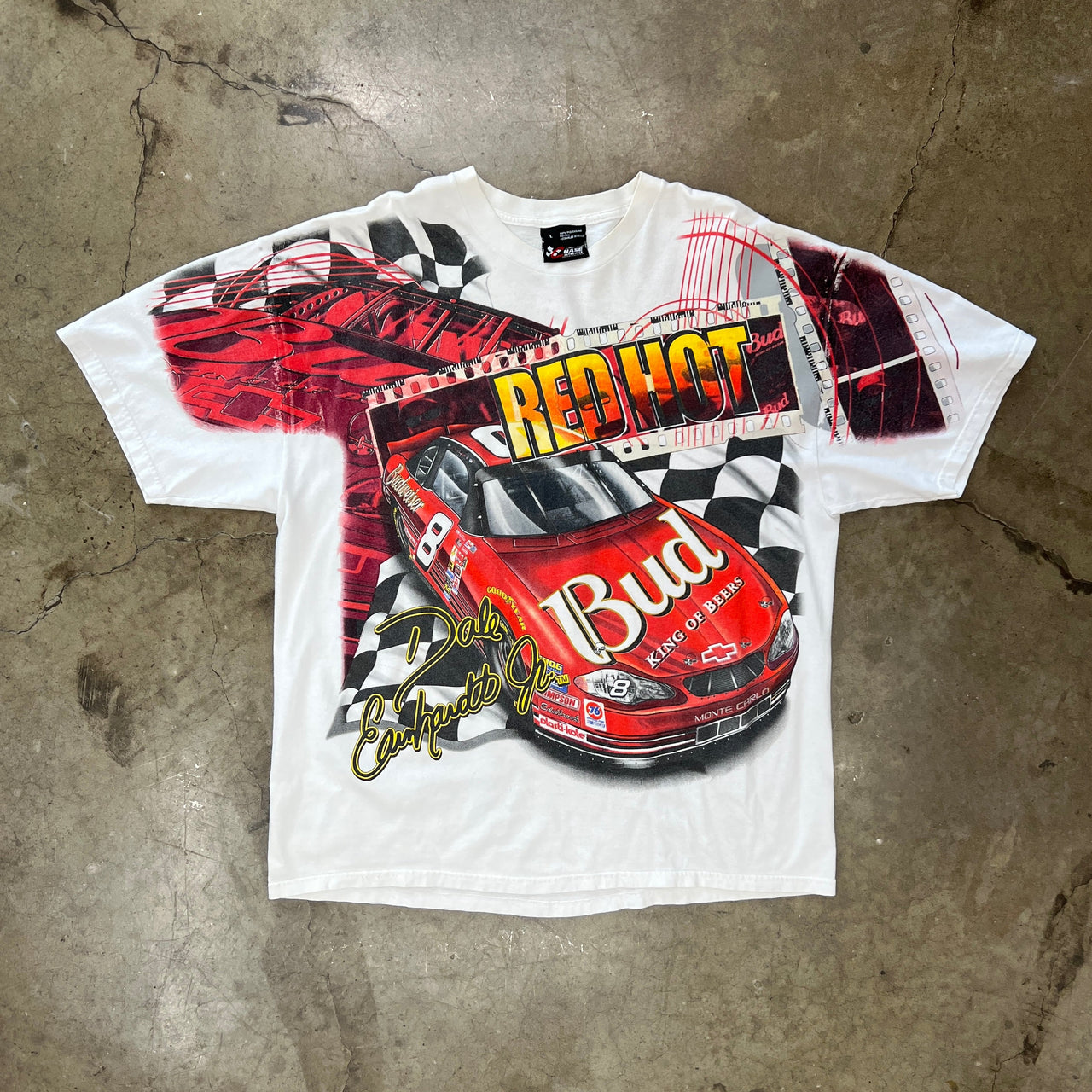 AOP NASCAR Dale Earnhardt Jr Red Hot Racing Tee