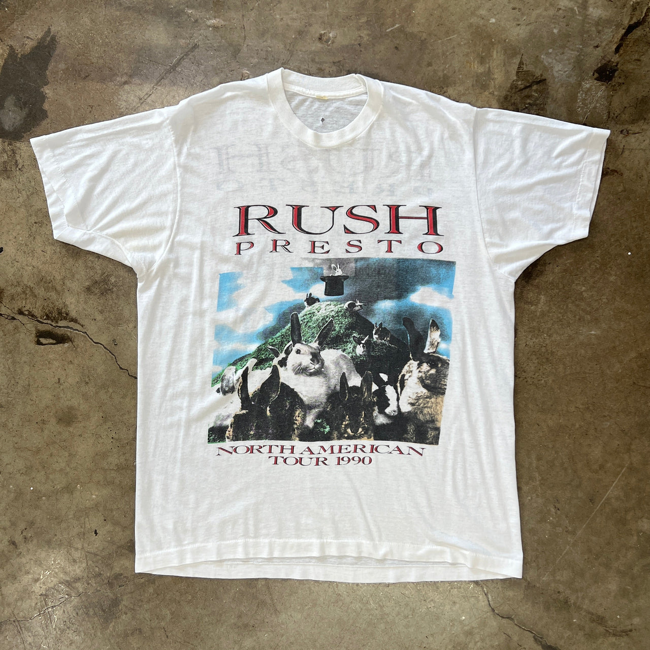 1990 Rush Presto North America Tour Single Stitch Band Tee