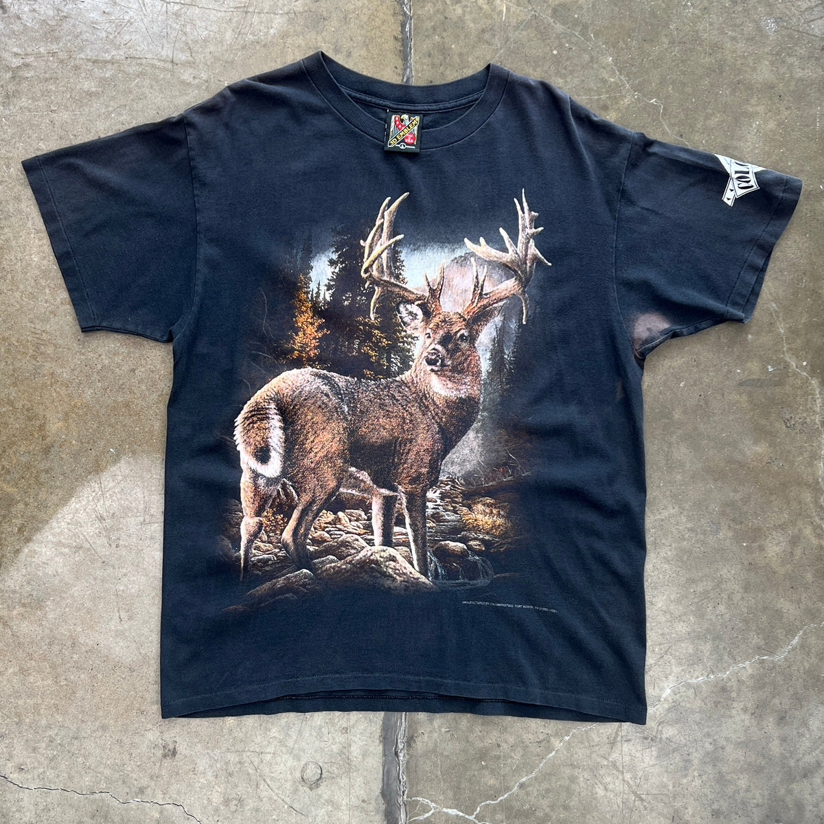 1993 3D Emblem Deer Nature Colorado Tee