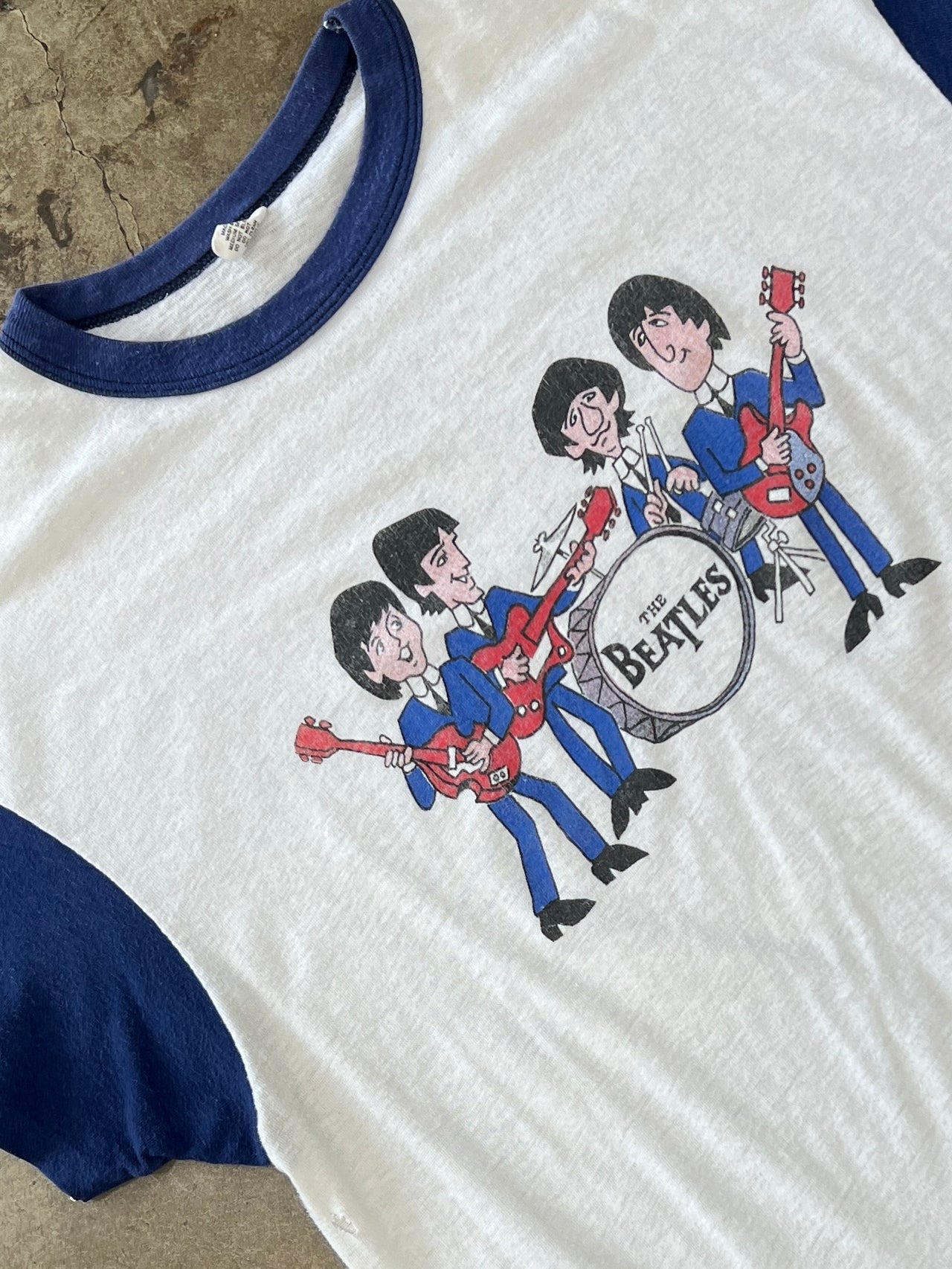 70s The Beatles Cartoon Tee